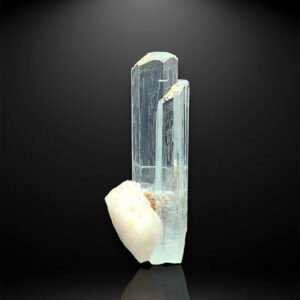 Terminated Aquamarine Crystal on Matrix Light Blue Colour From Skardu Pakistan